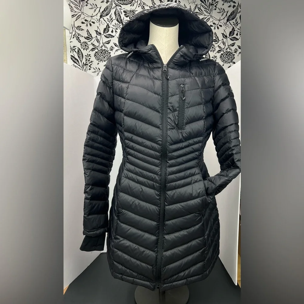 HFX Medium size, Women's Black Hooded Puffer Jacket - Picture 2 of 12
